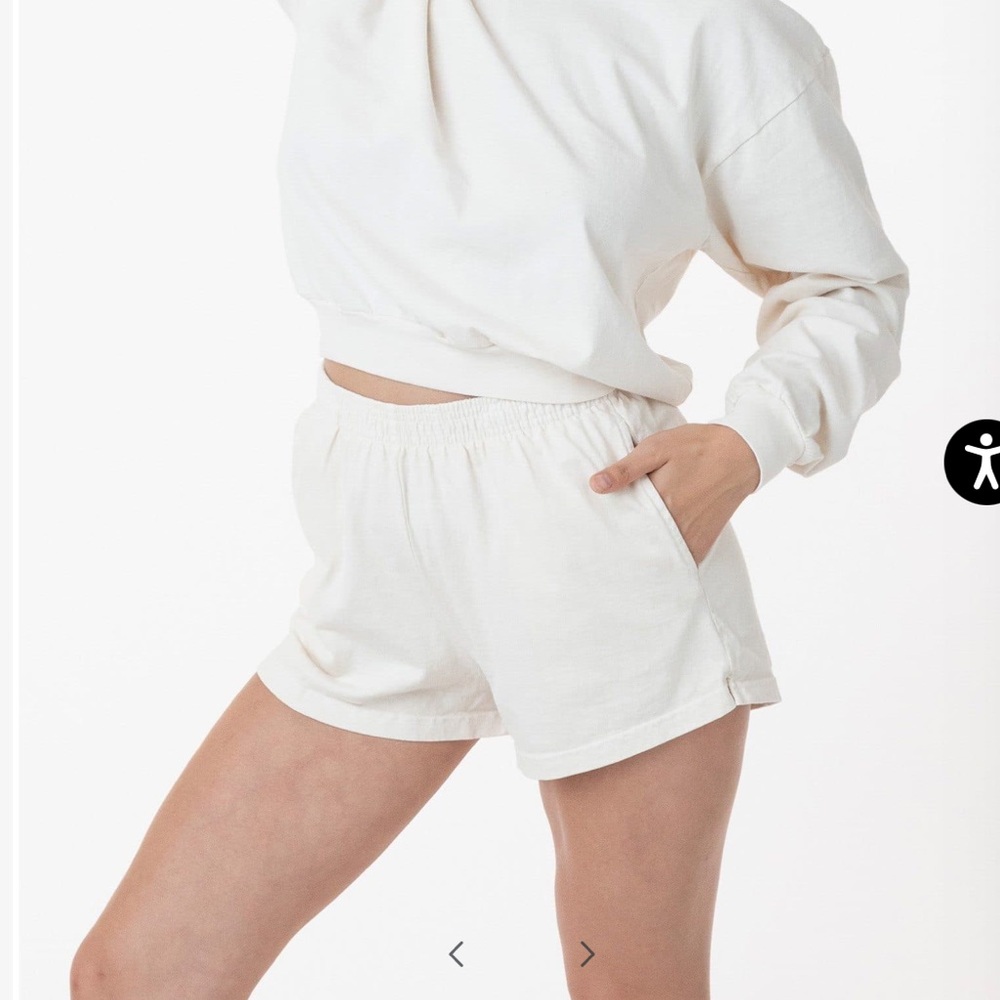 Los Ángeles Apparel Heavy Jersey Garment Dye Short Shorts
